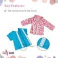 thumbnail image 5 of Emily Rose 14 Inch Doll Clothes 8-PC Pajama BUNDLE - Footed PJs Set with 14" Doll Teddy Bear Accessory, Plaid Doll PJ Gift Set and Leopard Satin PJ Set  | Fits Most 14" Hard-Bodied Fashion Dolls, 5 of 8