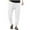 White(mens pants), variant on GuangCheng George Mens Lightweight Textured Cargo Joggers,Elastic Drawstring Waist Casual Cuffed Pants with Pockets,Black,Size L