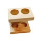 thumbnail image 3 of Soporte para cabezales de cepillo de dientes eléctrico, soporte de madera, accesorios para estante, organizador de mostrador 2 agujeros, 3 of 9