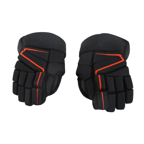 Hockey Gloves Youth, Breathable Lightweight Ice Roller Hockey Gloves, Bendable Finger Protective Gloves for Street Hockey Lacrosse Field Hockey Ice Hockey