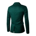 thumbnail image 3 of Lars Amadeus Men's Notched Lapel Center-Vent Back One-Button Blazer, 3 of 7