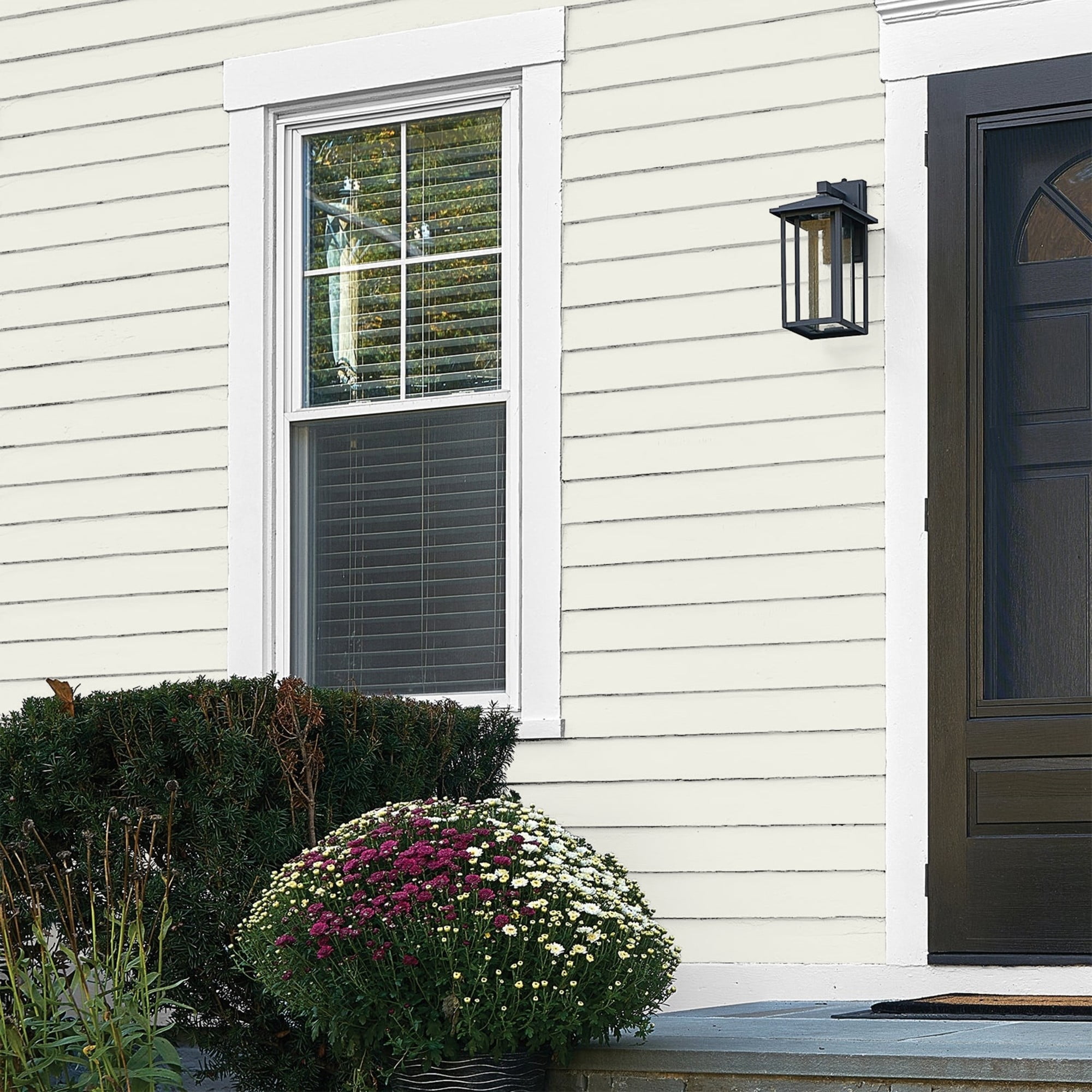 Glidden One Coat Gypsum / Off-White Flat Exterior Paint with Primer, 5 Gallon