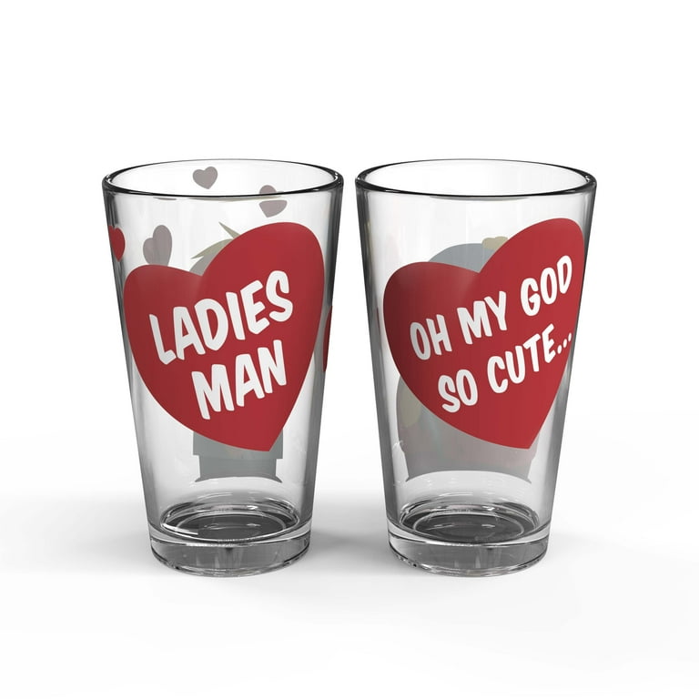 Zak Designs 16 Ounce Valentine Glass 2pk, South Park - Walmart.com
