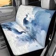 thumbnail image 2 of CHAQLIN Chinese Peacock Cloud Print, Soft Rear Bench Seat Covers Set of 2 Non-Slip Durable Back Seat Protectors for Car Interior Auto, 2 of 7
