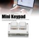 thumbnail image 5 of Mini teclado 2 teclas USB interruptor rojo Plug and Play teclado ergonómico programable con retroiluminación para juegos Office Media, 5 of 8