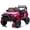 Rose Red, variant on 24V Kids Ride On Car with Remote Control, 400W Power Motors, 4 Wheels Suspension Toy Car for Kids, Bluetooth, USB, Music, LED Lights, Power Display, Electric Car for Kids Ages 3+, White