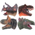 thumbnail image 1 of KAKOWELY 4 marionetas de mano de dinosaurio, figura de cabeza de dinosaurio, juguete, marioneta de mano, figura, guante, 1 of 5