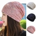 thumbnail image 4 of Women's Baggy Slouchy Beanie Hat Cap Scarf Beige, 4 of 4