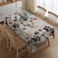 thumbnail image 2 of Paw Prints and Bones Rectangle Tablecloth 60"x84",Waterproof Polyester Rectangle Table Cloth, Wipeable Spillproof Polyester Tablecloth for Dining, Camping, Indoor and Outdoor, 2 of 5