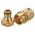 thumbnail image 3 of Heavy-Duty Garden Hose Fix Kit Brass Hose Repair Connectors for Gardeners 6.70X2.70X2.70CM Leak Prevention 1Set, 3 of 4