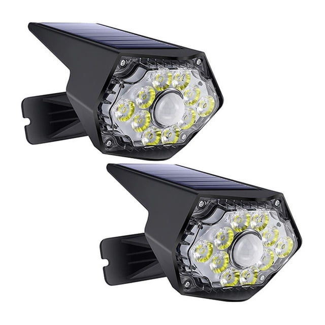 Lámpara De Pared Solar De 2 Uds., Patio De Inducción, Led Para Exteriores, Impermeable, Luz De Pared Rural, Luz De Calle Yuarrent HA035599-00