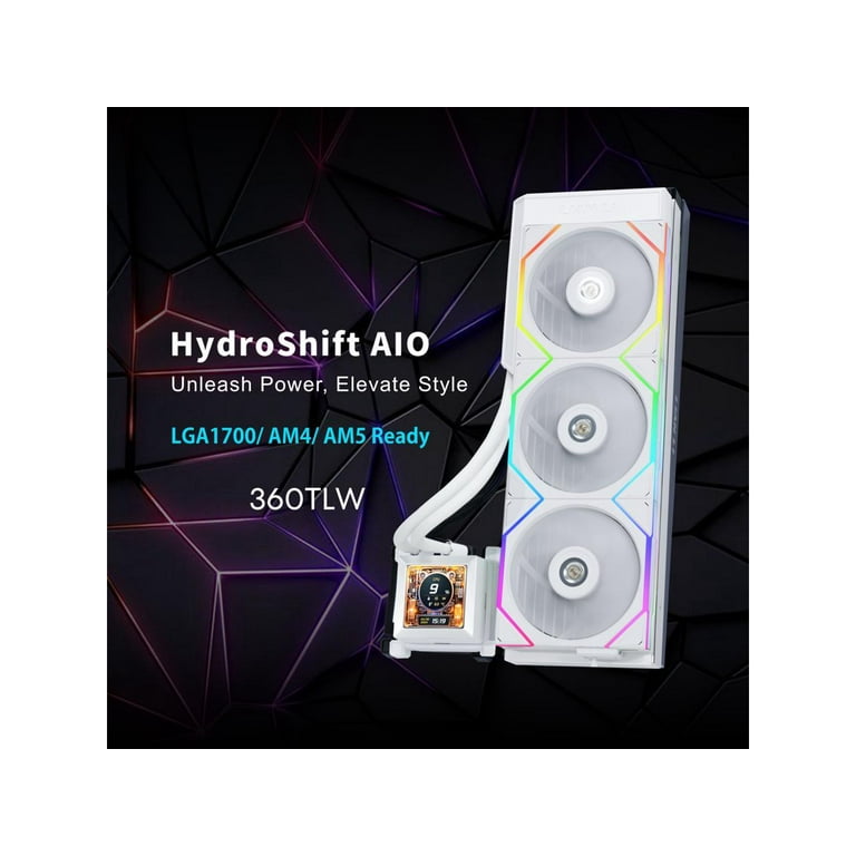 Lian Li Hydroshift 360 AIO - Pre-installed 3 x TL Fans - Side