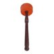 thumbnail image 1 of Handmade Hard Wood Felted Striker Mallet Stick for Tibetan Buddhism Singing Bowl (Orange), 1 of 4