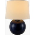 thumbnail image 5 of Livabliss Table Lamps, 20" Stellar Traditional Bedside Nightstand Table Lamp for Bedroom Living Room Office, Dark Blue Body with White Shade (20"H x 19"W x 19"D), 5 of 6