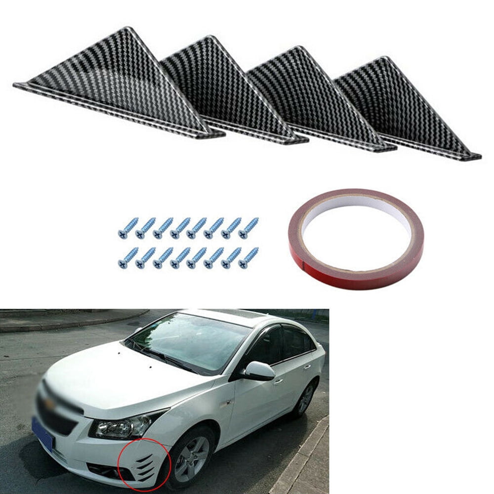 Car Rear Bumper Spoiler, 4Pcs Car Side 