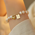 thumbnail image 2 of bracelet Perle d'Eau Douce Naturelle, bracelet Perle d'Amour, 2 of 5
