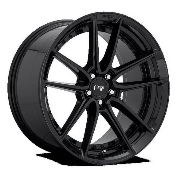 Niche 1PC Aluminum Rim M223 DFS 18X8in Gloss Black Finish, M223188021 40
