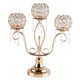 thumbnail image 5 of Portavelas de cristal de cristal Candelabros de 3 brazos para la decoración de la fiesta de Navidad, 5 of 9