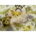 thumbnail image 4 of oneOone Cotton Cambric Olive Green Fabric Animals Watercolor Quilting Supplies Print Sewing Fabric By The Yard 56 Inch Wide, 4 of 4