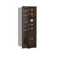 thumbnail image 2 of Salsbury 3710SA-04AFU 37. 5 in. Recessed Mounted 4C Horizontal Mailbox - 10 Door High Unit- Single Column - 4 MB1 Doors with 1 PL4.5 - Aluminum - Front Loading - USPS Access, 2 of 4