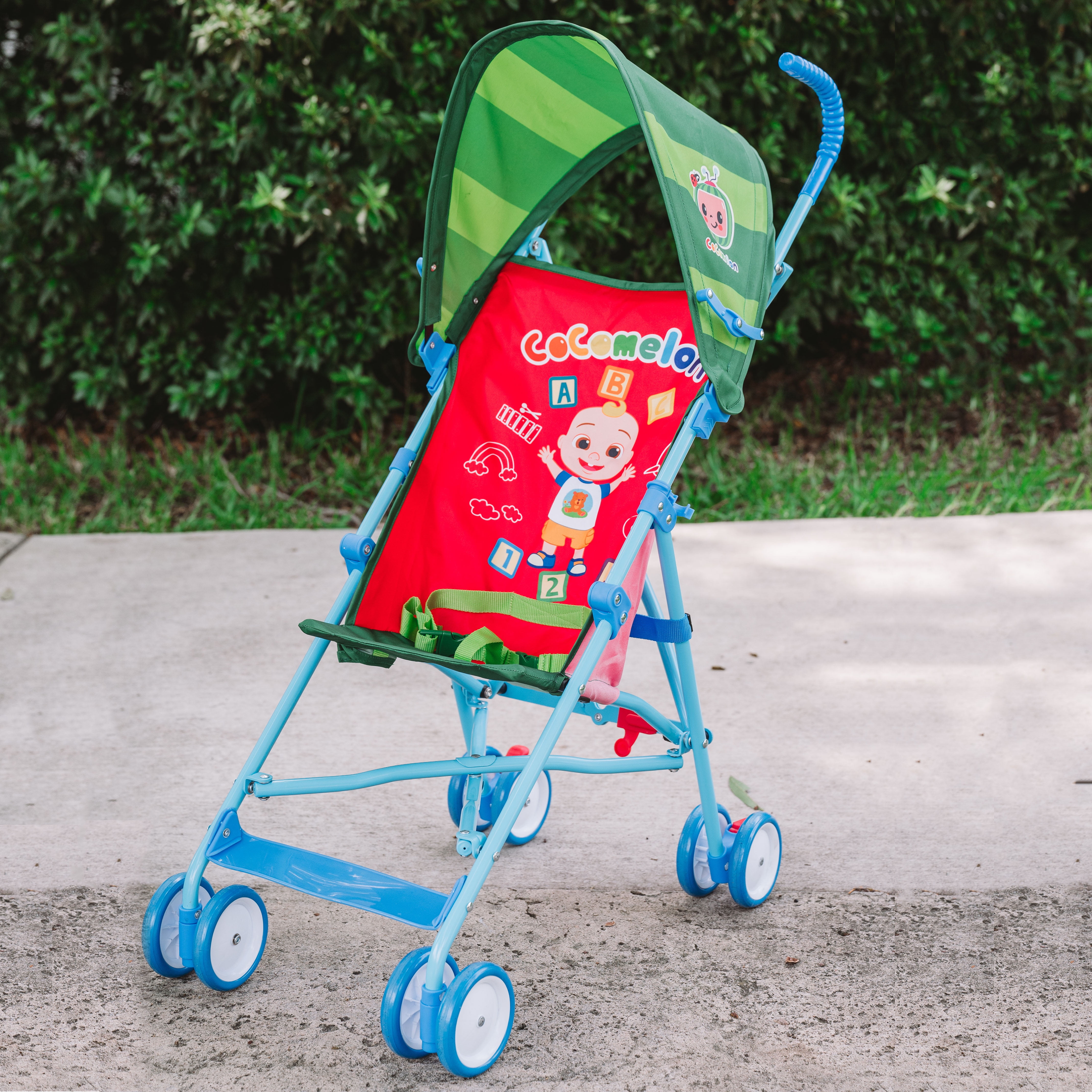 Cocomelon Umbrella Travel Stroller for Toddlers, Easy to Fold (1 Each), Ages 6+ Months, Unisex