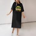 thumbnail image 2 of Nmnitkp Dresses for Women St. Patrick's Day Summer Dress for Women Crew Neck Short Sleeve Solid Basic T-Shirts Casual Dresses, 2 of 4