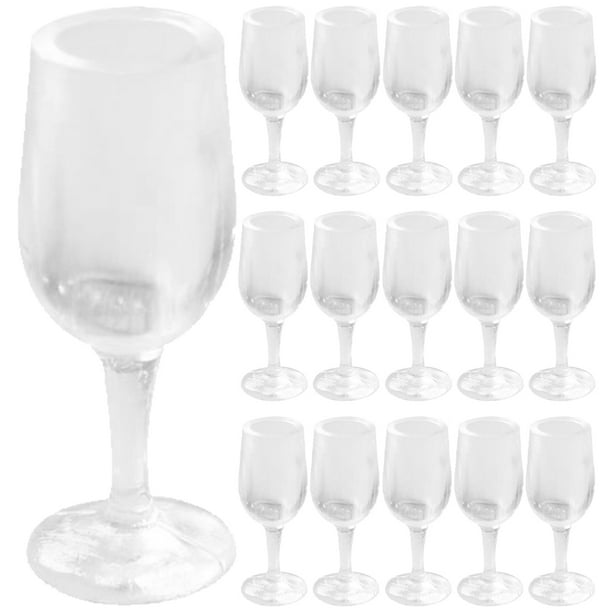 ColoMX 20pcs mini casa copa modelo copas de vino en miniatura decoración de muñecas
