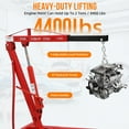 JoanKaren 2 Ton Folding Hydraulic Engine Hoist,Heavy-Duty Engine Shop ...