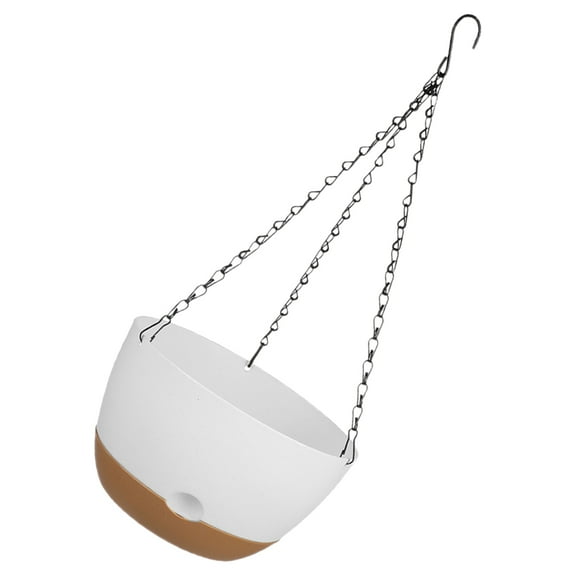 OATIPHO Plastic Hanging Plant Pot with Iron Hook for Home Balcony and Patio Decor
