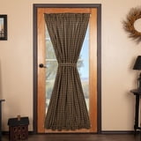 Cozy And Elegance - Primitive 84"x40" Panel Pair Black Rod Pocket Star Window Curtains Cozy And Elegance - Primitive 84"x40" Panel Pair Black Rod Pocket Star Window Curtains