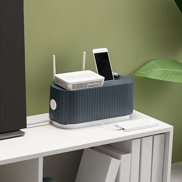 Fiudx Organizador de Cables, Protector de Regleta, Organizador de Cables de Escritorio, Elegante Cubierta para Cables, Decoración para El Hogar y La Oficina, Seguridad para Cables, Almacenamiento Mul