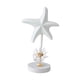 thumbnail image 2 of Figura de estrella de mar, adorno de mesa, estatua decorativa coleccionable, escultura de madera Blanco, 2 of 9
