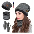 thumbnail image 1 of 3en1 Gorro Bufanda Guantes Tejidos Unisex Invierno Para Frío, 1 of 8