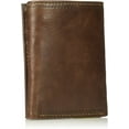 Dockers Men's RFID Extra Capacity Trifold Wallet With Zipper Pocket