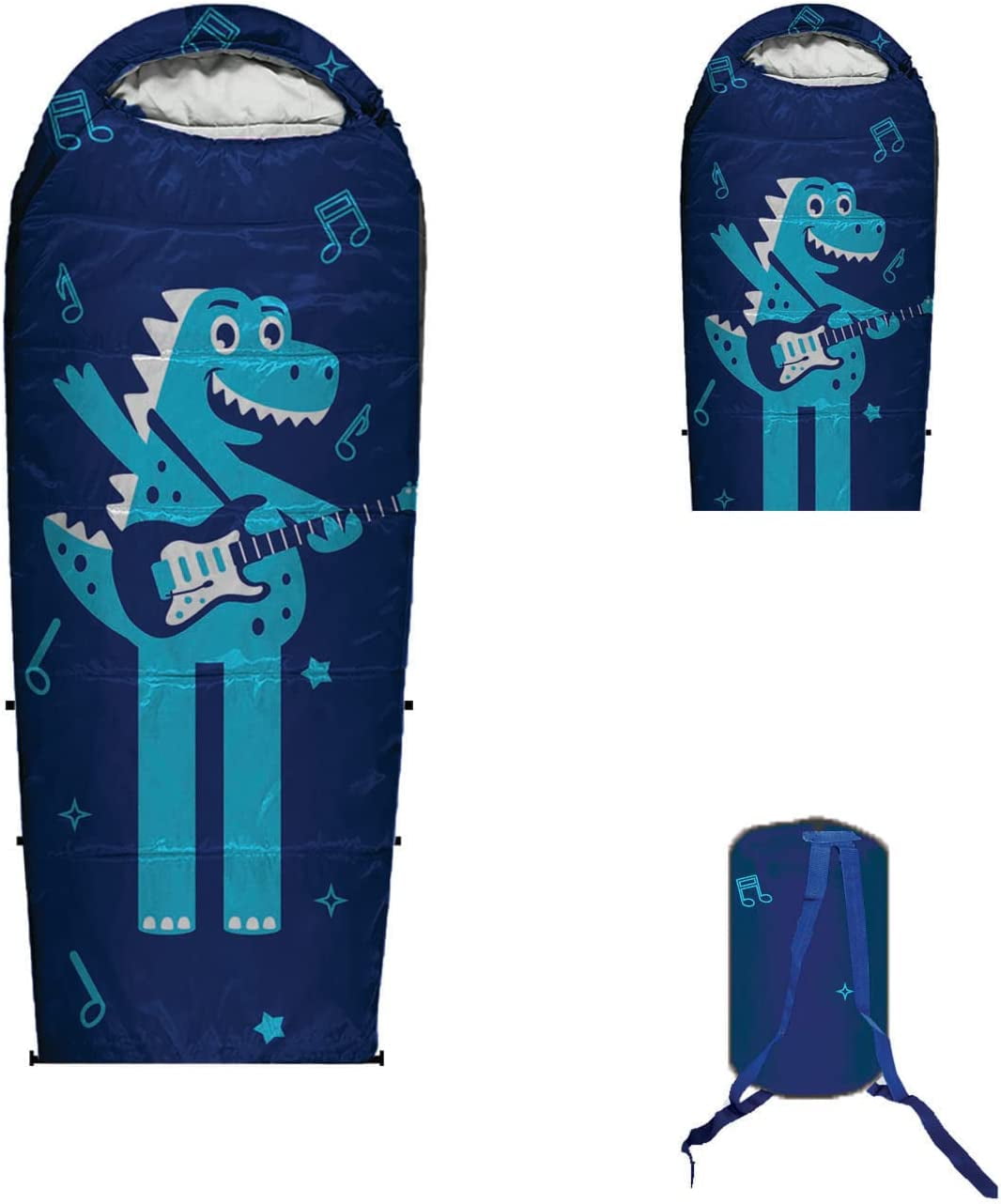 KidzAdventure Adjustable Length Youth and Kids Sleeping Bag 32F Indoor