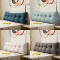 thumbnail image 4 of Home Textiles Washable Removable Triangle Filling Cushion Headboard Bedroom Sofa Bed Back Support Pillow Tatami Lumbar Backrest, 4 of 5