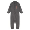 thumbnail image 5 of Zaldita Men's Zipper Mechanics Work Overalls Long Sleeve Waterproof Romper Jumpsuit Rainsuit Tall & Gray 170/L, 5 of 7