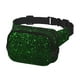 thumbnail image 2 of Fotbe Green Sparkling Cangurera Cuadrada con Estampado de Doble Capa, Bolsa de Cintura Ajustable Mini para Hombres y Mujeres, 2 of 9