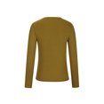 thumbnail image 4 of pstuiky Women's Long Sleeve Shirts for Women Knit Slim Fitted Crewneck Casual Basic Top Dressy T-Shirt for Fall Outfits Going out Tops, 4 of 6