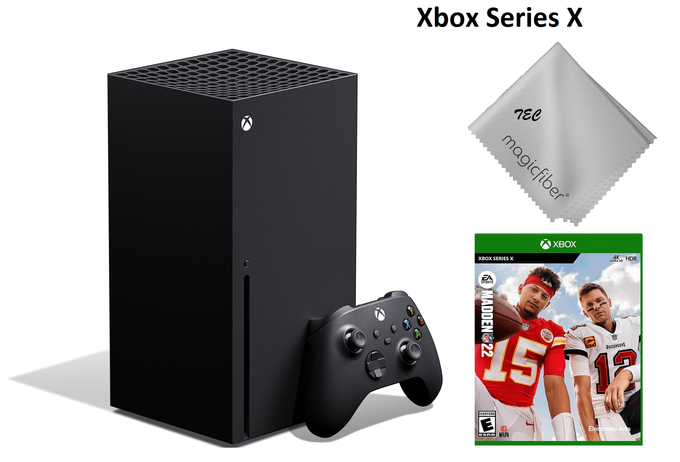 Newest Microsoft- Xbox -Series- -X- Gaming Console - 1TB SSD Black With  Madden NFL 22 Game Bundle 