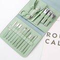 thumbnail image 4 of Professional Pedicure Kit Nail Clipperstools, Grooming Kit Nail Care Tool With Leather Travel Case, 4 of 5