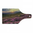 thumbnail image 1 of Nature Cutting Board, Flower Meadow on Mountain Valley with Horizon Sky Surreal Mother Earth Beauty Image, Tempered Glass Cutting and Serving Board, Wine Bottle Shape, Multicolor, by Ambesonne, 1 of 1