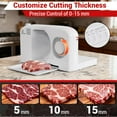 thumbnail image 3 of Foldable Electric Meat Slicer with 6.7" Stainless Steel Blade, 150W Adjustable Thickness Food Cutter for  Meat & Jerky, 3 of 6