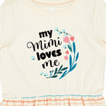 thumbnail image 4 of Inktastic My Mimi Loves Me Girl Girls Toddler Dress, 4 of 5