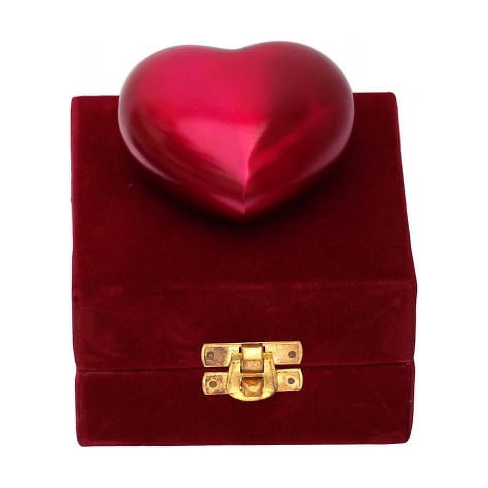 SHREYAS Heart Shaped PINK PLAIN Cremation URNs for Human & Pet Ashes Keepsake Vase Highly Durable