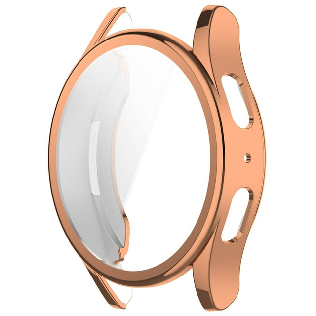 Full Protective Case Cover Shell For Samsung Galaxy Watch 7 40mm 44mm SmartWatch Accessories Frame Cases TPU Screen Protective rose gold Galaxy Watch7 40mm