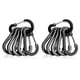 thumbnail image 1 of Kuymtek 12 Uds. Clips Mosquetón Pequeños Con Hebilla Montañismo Multiherramienta para Acampar (negro), 1 of 9