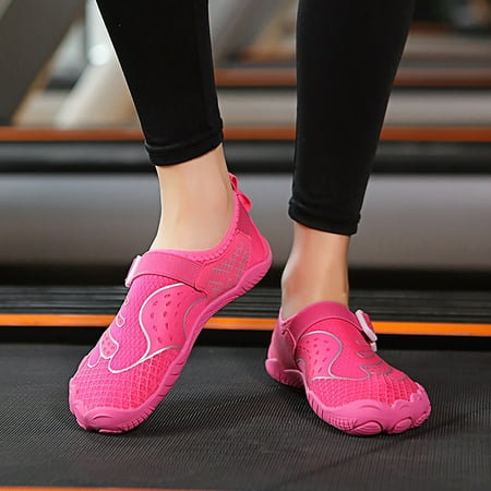 

Aayomet Business Casual Shoes for Women Winter Outdoor Couple Women Mountaineering Casual Sport Shoes Buckle Strap Beach Running Hot Pink 10