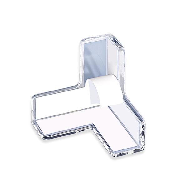 Inteprter Protector de seguridad para bebés Esquina de la Cubierta de plástico en forma de T Muebles Estantería Cojín Anticolisión Guardias de Cubiertas para muebles de jardín L 1 pieza Inteprter HA062494-04