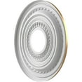 thumbnail image 4 of Ekena Millwork 13"OD x 3 1/2"ID x 3/4"P Cole Thermoformed PVC Ceiling Medallion (Fits Canopies up to 4 1/4"), Bright Coat Gold, 4 of 10
